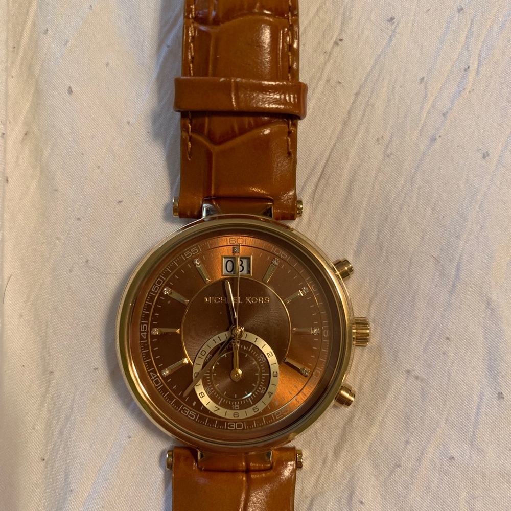 Michael Kors leather watch
